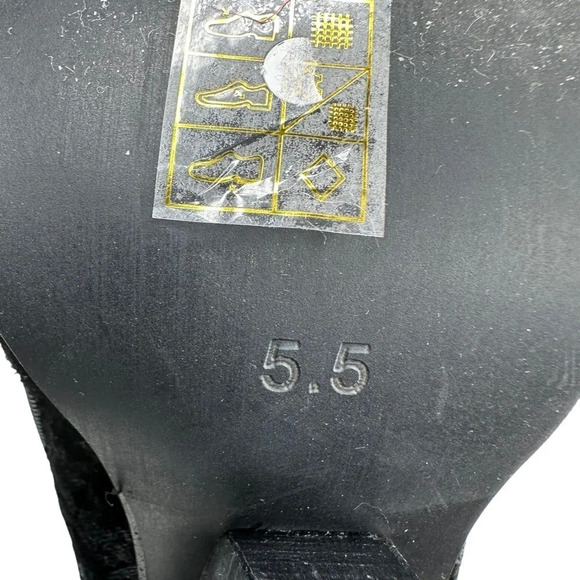 Jeffrey Campbell Walton Studded Bootie in Black Velvet Silver. Sz: 5.5 - Picture 12 of 14